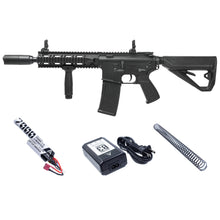 将图片加载到图库查看器，ARCTURUS LWT MK-II CQB 10&quot; AEG SPORT Black Starter Pack
