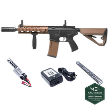 Cargar imagen en el visor de la galería, ARCTURUS LWT MK-II CQB 10&quot; AEG SPORT Black-Tan Starter Pack
