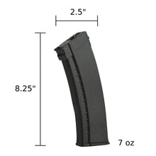 将图片加载到图库查看器，ARCTURUS AK74 Bakelite 550Rds Hi-Cap Wheel EMM Magazine BLK  [5-PACK]
