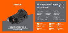 Cargar imagen en el visor de la galería, Novus Optic Micro Red Dot Sight MDS3
